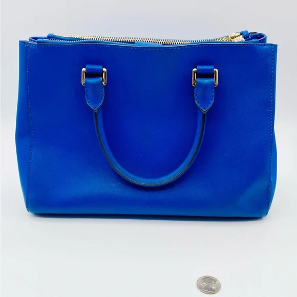 GIVEAWAY Michael Kors Vibrant Blue Satchel - Callouts in photos - Picture 2 of 12